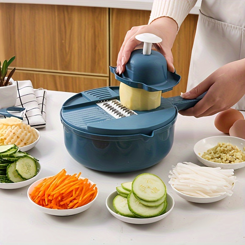 Commercial Potato Peeler - 9-in-1 multifunctional vegetable chopper, carrot and