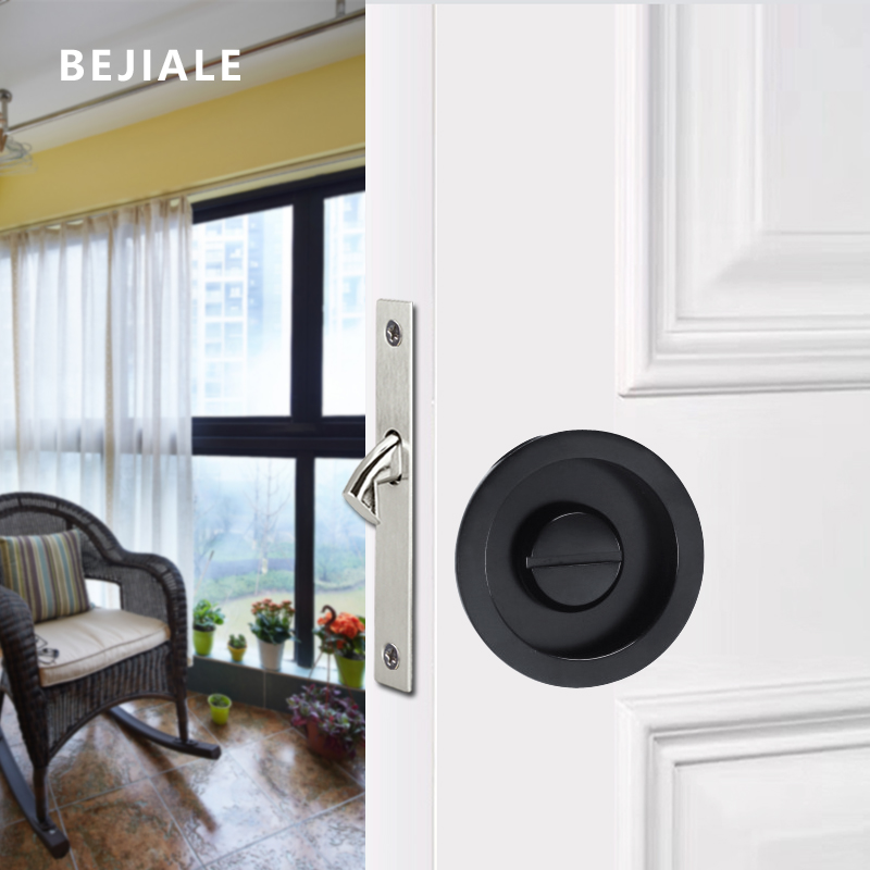 Commercial Kitchen Swing Door - Round Black Sliding Door Sliding Door