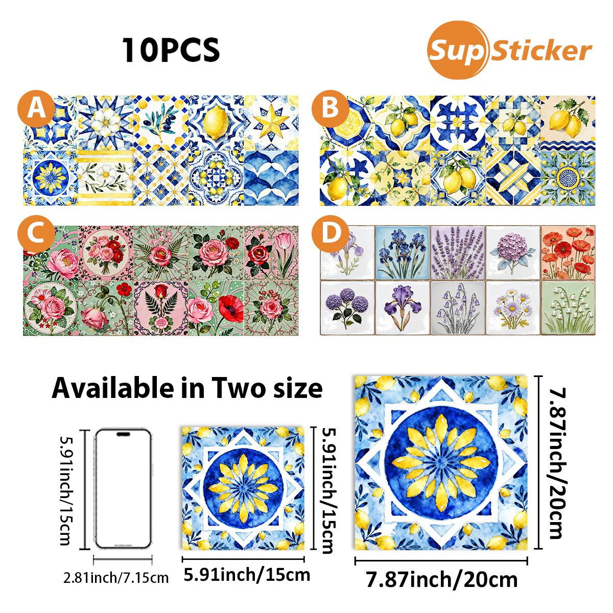 Floral Lemon Peel & Stick Wall – Commercial Kitchen Wall recenzja i cena