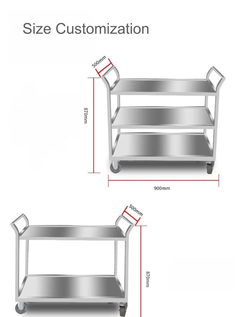 Stainless Steel Utility Cart 3 – Commercial Kitchen Bench recenzja i cena