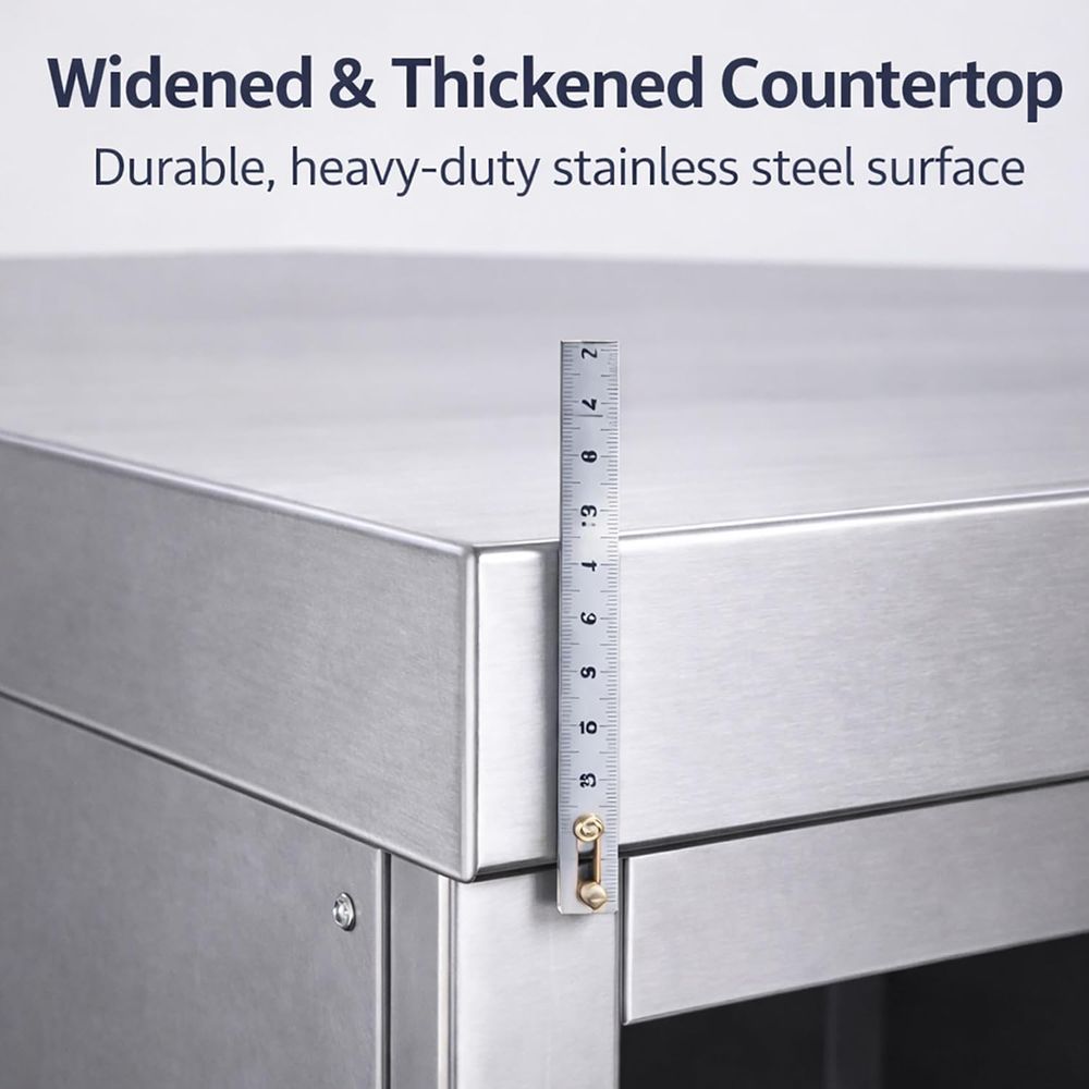 Heavy-Duty Stainless Steel Wor – Commercial Kitchen Prep Table With Storage recenzja i cena