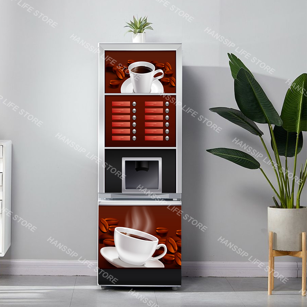Retro Phone Booth Printed Refr – Commercial Kitchen Wall recenzja i cena