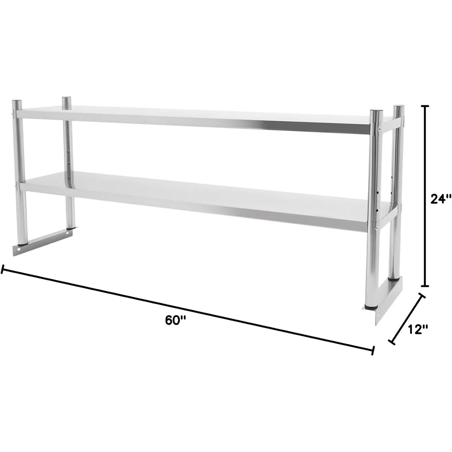 Stainless Steel Double Tier Ov – Commercial Kitchen Prep Table With Storage recenzja i cena