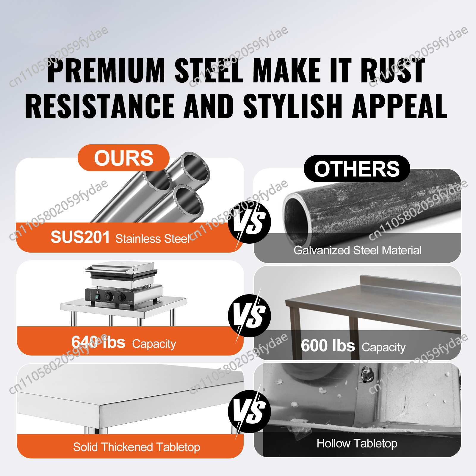 For Stainless Steel Prep Table – Commercial Kitchen Prep Table With Storage recenzja i cena