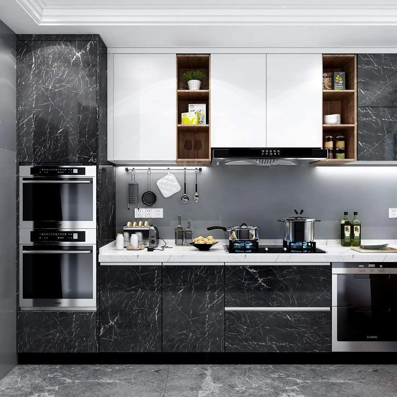Marble Contact Paper Granite B – Commercial Kitchen Wall recenzja i cena