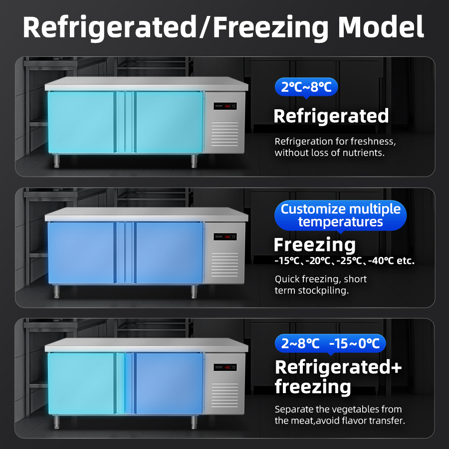 Refrigerator YINZHENG 1.5m Com – Commercial Kitchen Prep Table With Storage recenzja i cena