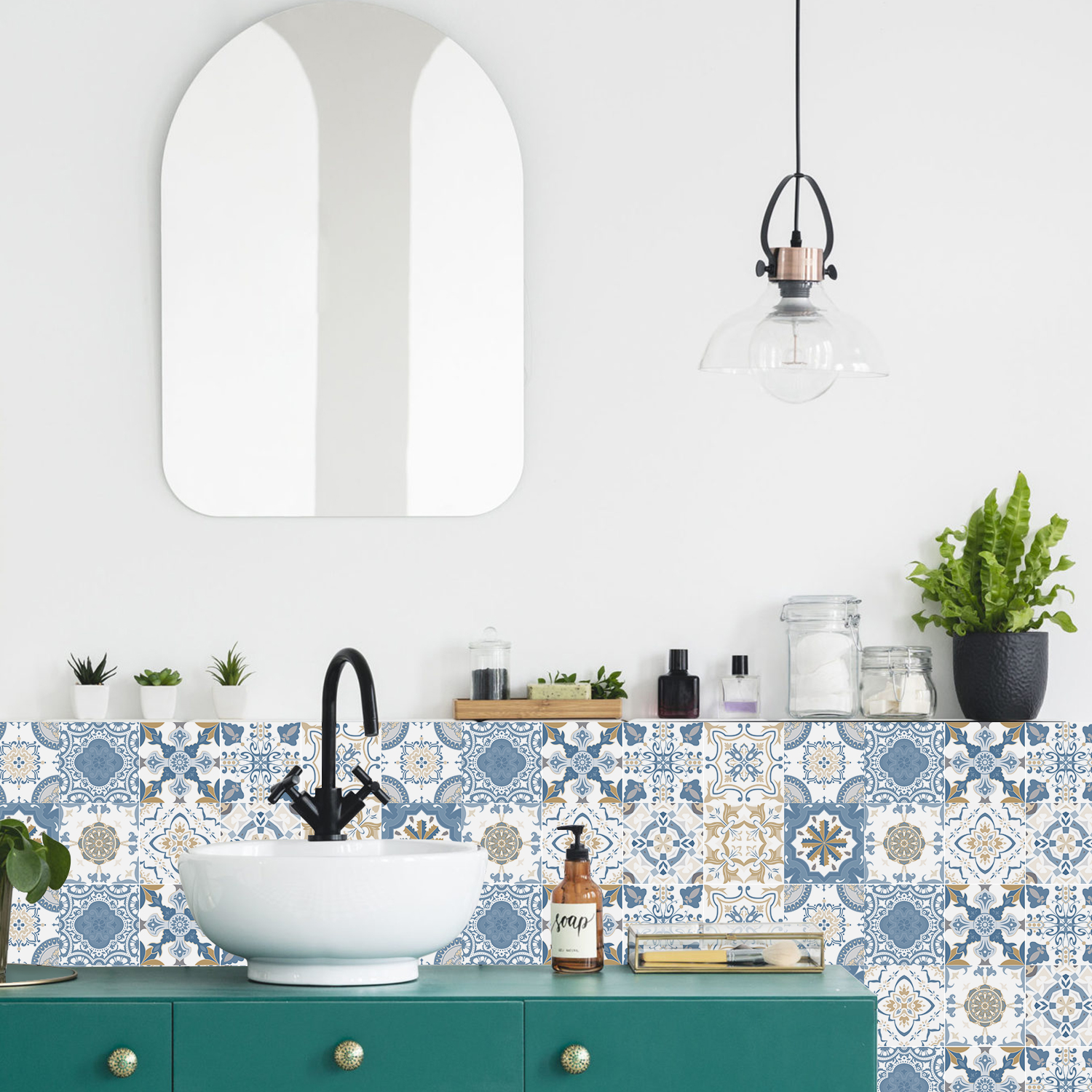 24 pieces of Mandala Retro Pat – Commercial Kitchen Wall recenzja i cena