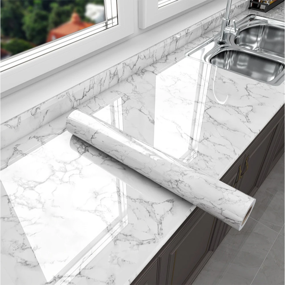 Marble Vinyl Self Adhesive Wal – Commercial Kitchen Wall recenzja i cena