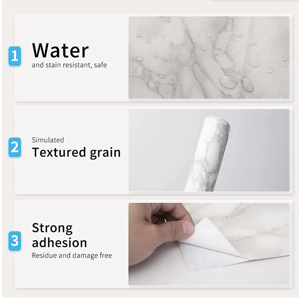 Marble Vinyl Self Adhesive Wal – Commercial Kitchen Wall recenzja i cena