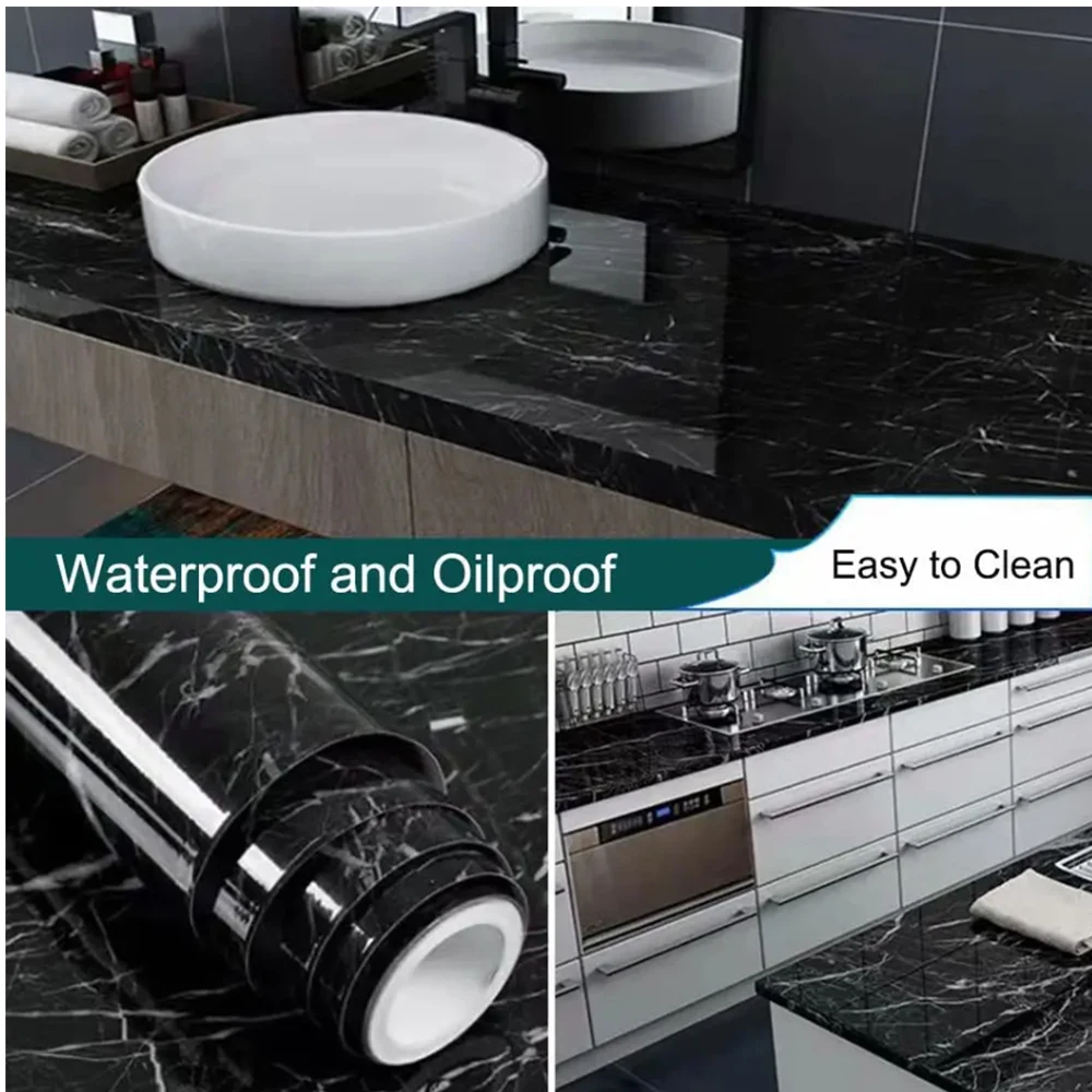 Marble Vinyl Self Adhesive Wal – Commercial Kitchen Wall recenzja i cena