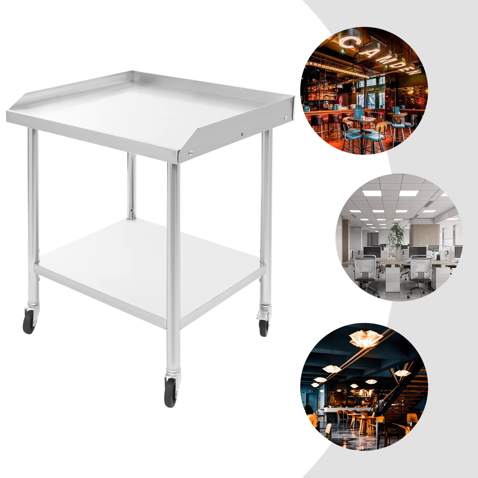 2 Tier Stainless Steel Work Ta – Commercial Kitchen Prep Table With Storage recenzja i cena