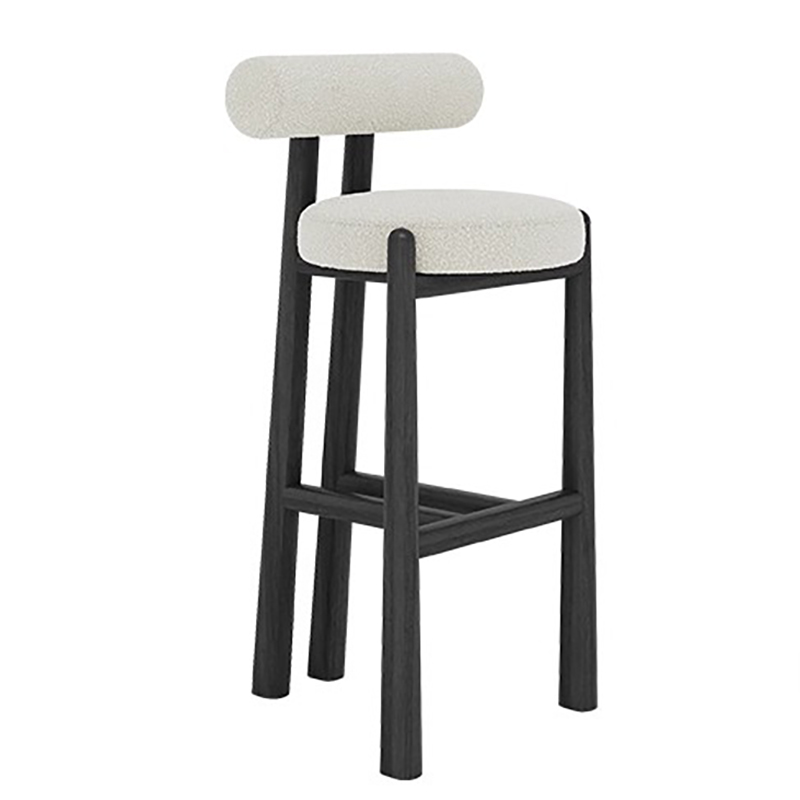 Modern Wood Backrest Bar Chair – Commercial Kitchen Interior recenzja i cena