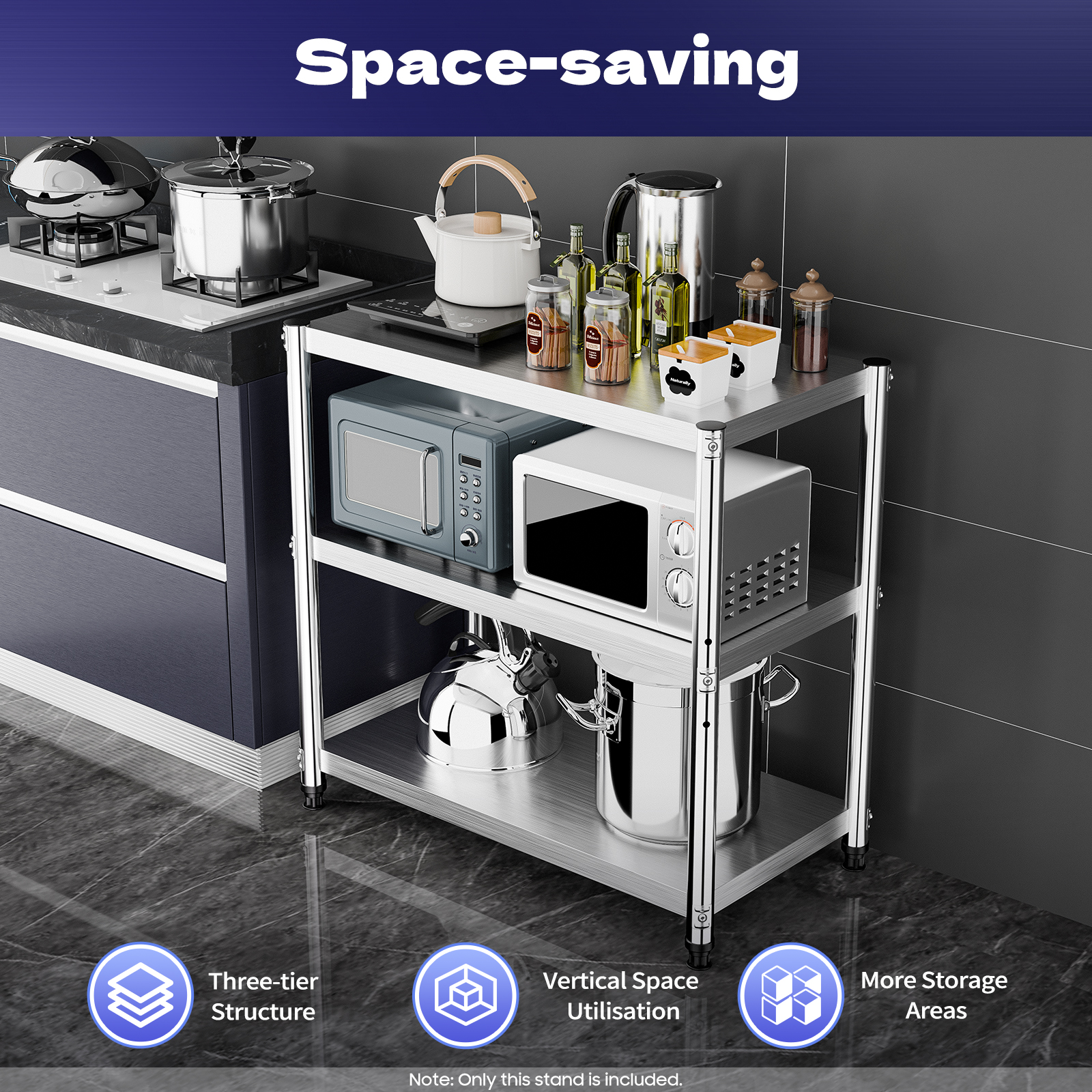 Stainless Steel Work Table Com – Commercial Kitchen Prep Table With Storage recenzja i cena