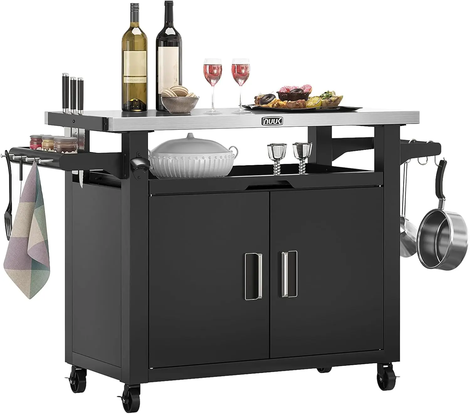 Outdoor Grill Cart with Storag – Commercial Kitchen Prep Table With Storage recenzja i cena