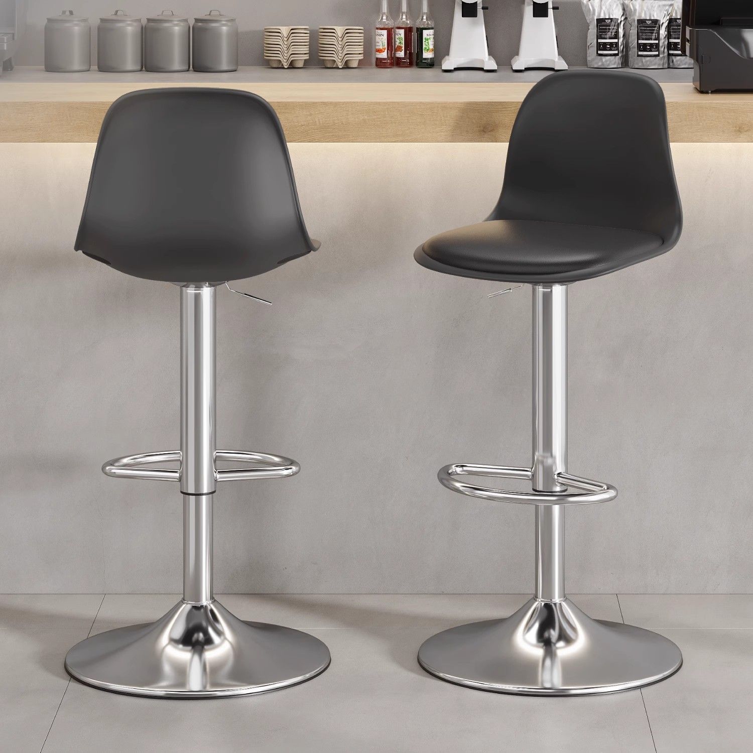 Elegant Modern Bar Chair Backr – Commercial Kitchen Interior recenzja i cena