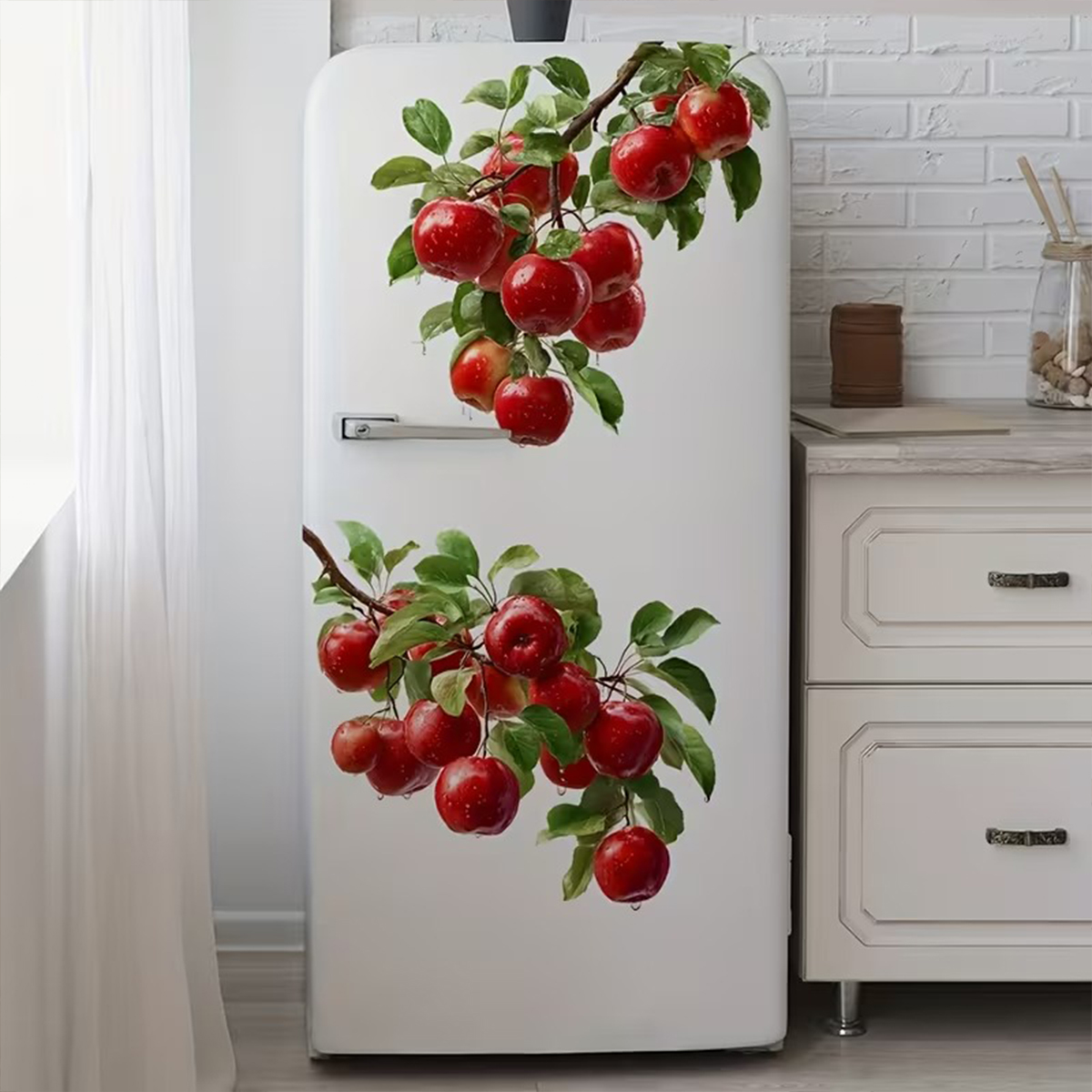 3D Red Apple Refrigerator Magn – Commercial Kitchen Wall recenzja i cena