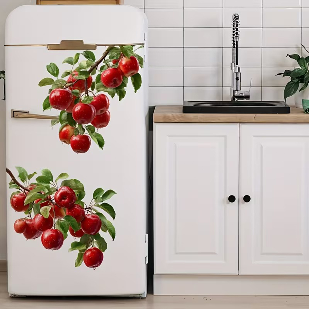 3D Red Apple Refrigerator Magn – Commercial Kitchen Wall recenzja i cena