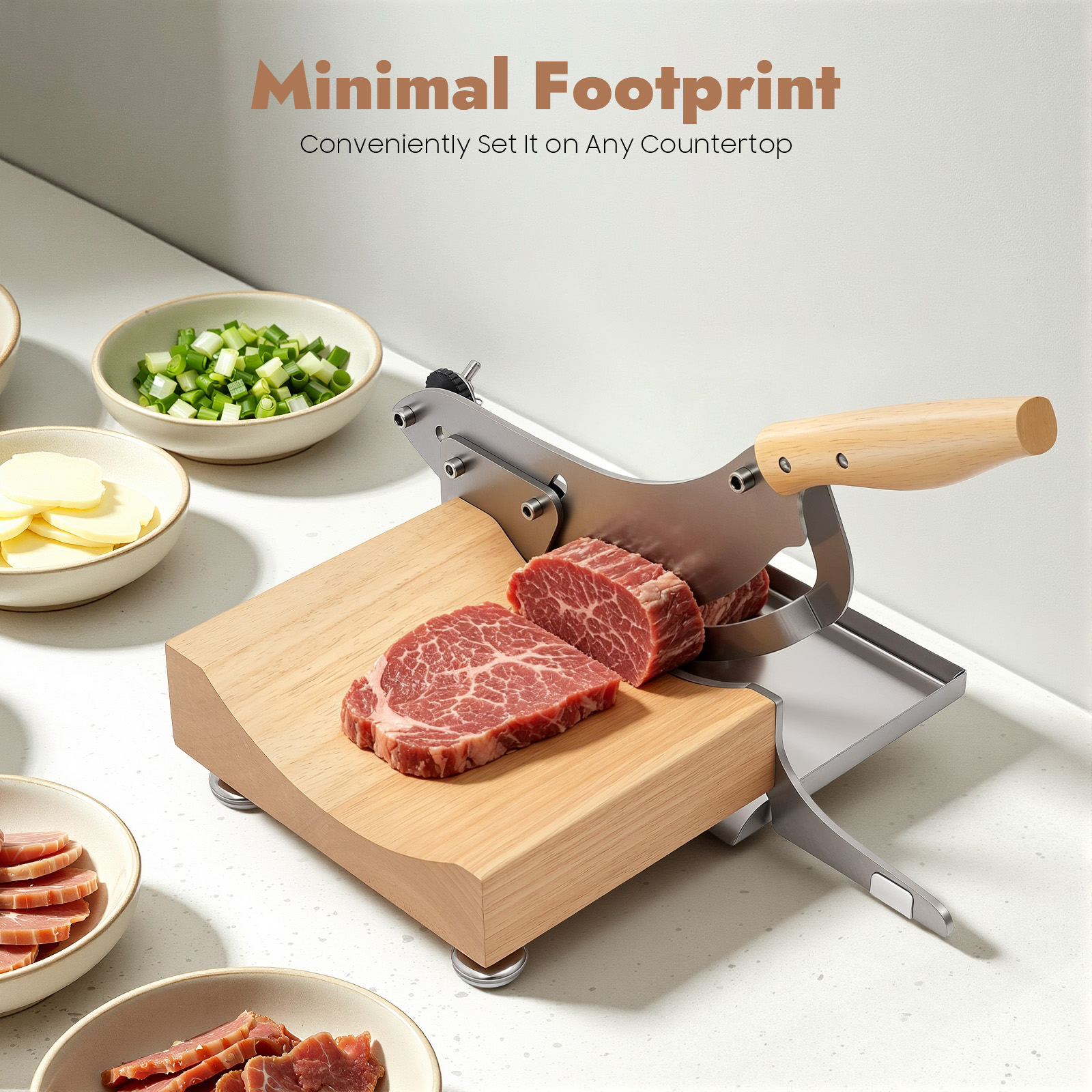Stainless Steel Manual Meat &  – Meat Slicer Machine recenzja i cena
