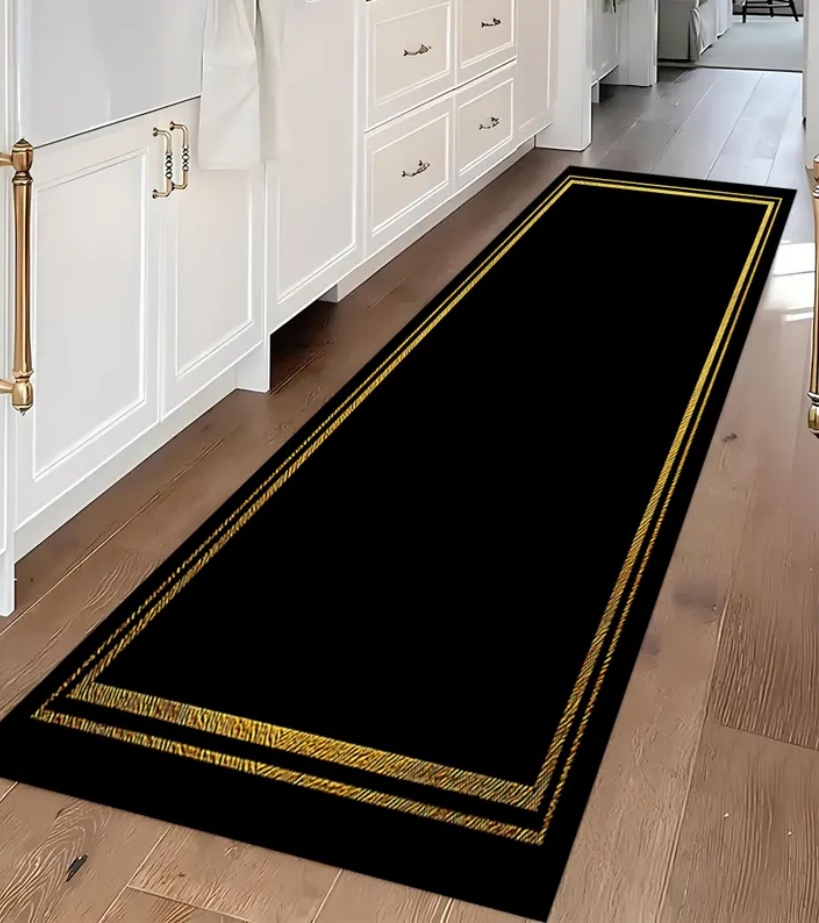 Luxury Black Gold Greek Key Bo – Commercial Kitchen Floor recenzja i cena