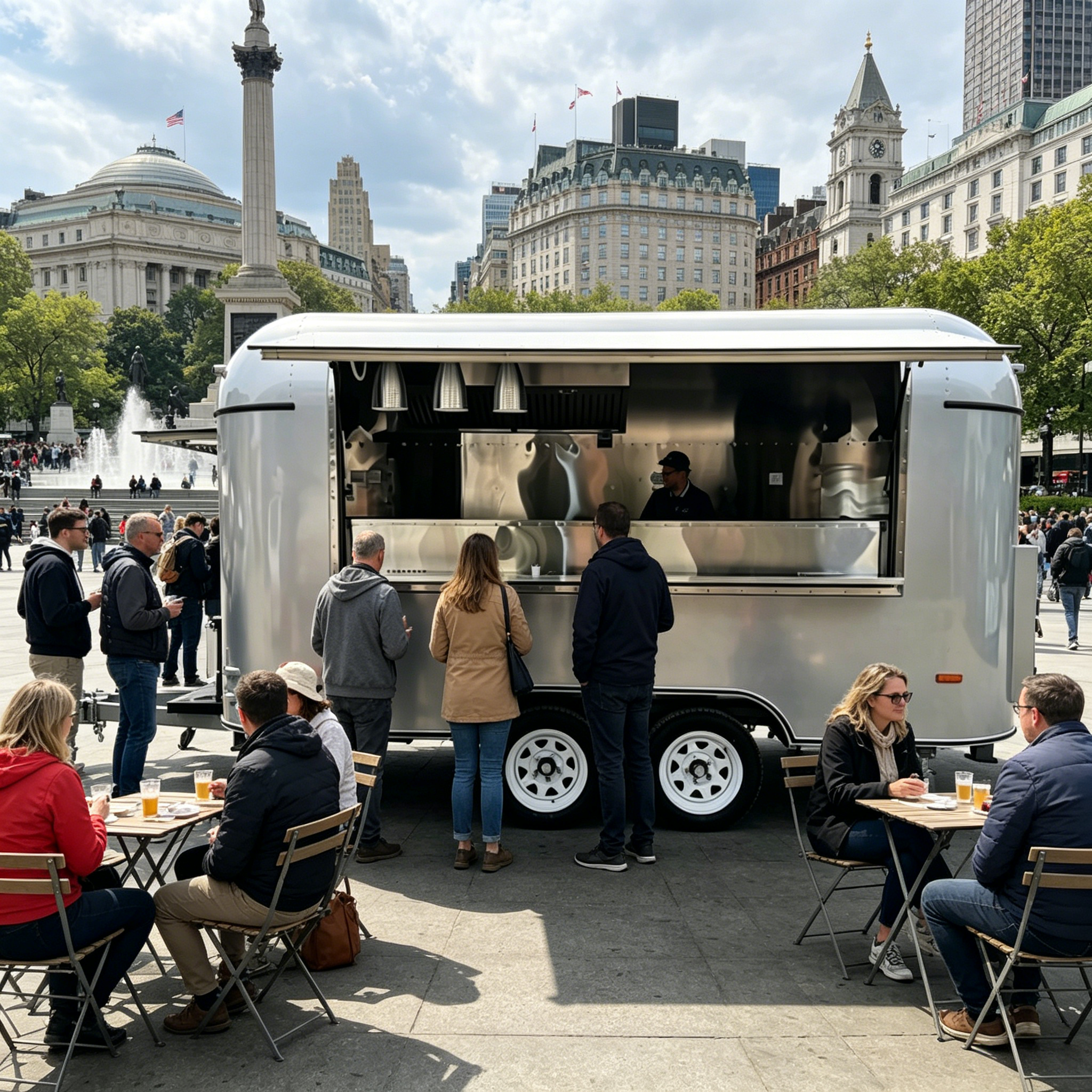 Stainless Steel Food Trailer M – Commercial Kitchen Layout Design recenzja i cena