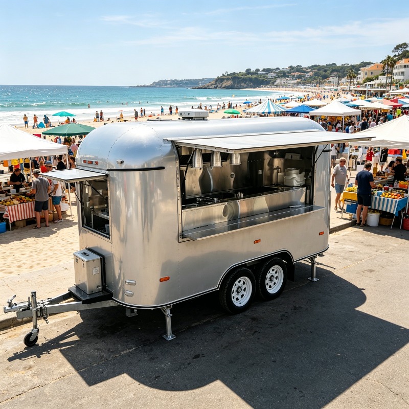 Stainless Steel Food Trailer M – Commercial Kitchen Layout Design recenzja i cena