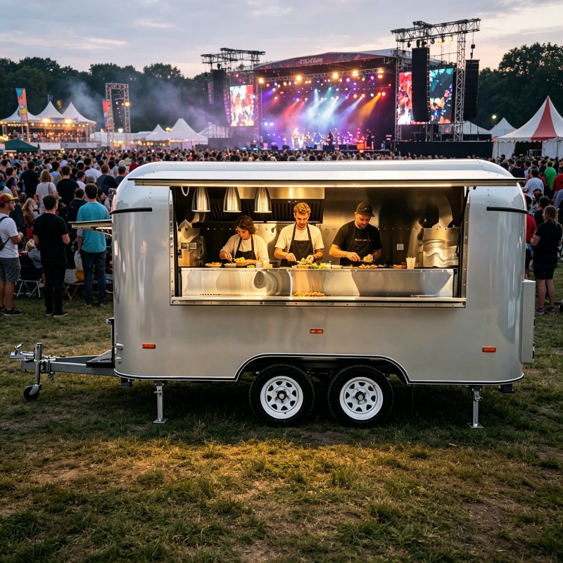 Stainless Steel Food Trailer M – Commercial Kitchen Layout Design recenzja i cena