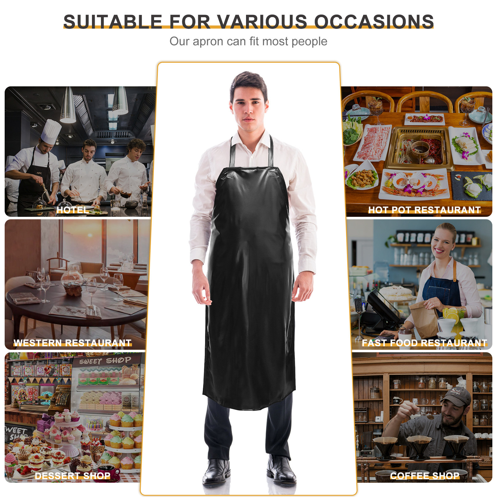 Black Heavy Duty PVC Apron 110 – Commercial Kitchen Paint recenzja i cena