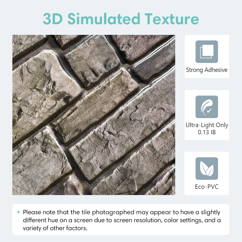 10pcs 3D Faux Stone Peel and S – Commercial Kitchen Wall recenzja i cena