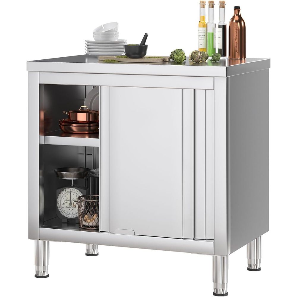 Heavy-Duty Stainless Steel Wor – Commercial Kitchen Bench recenzja i cena
