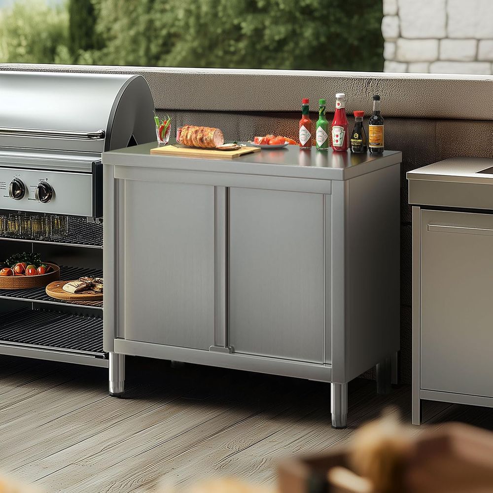 Heavy-Duty Stainless Steel Wor – Commercial Kitchen Bench recenzja i cena