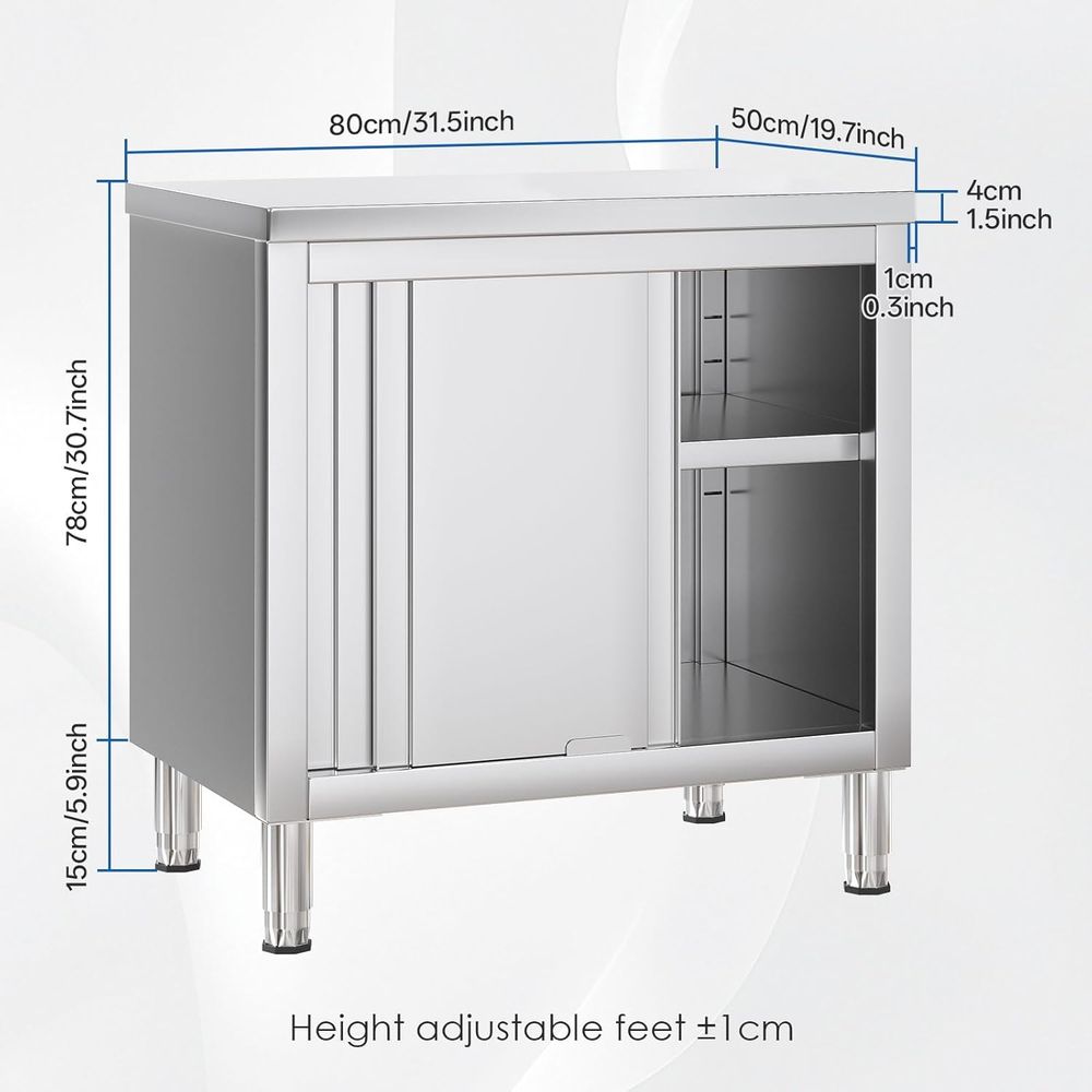 Heavy-Duty Stainless Steel Wor – Commercial Kitchen Bench recenzja i cena