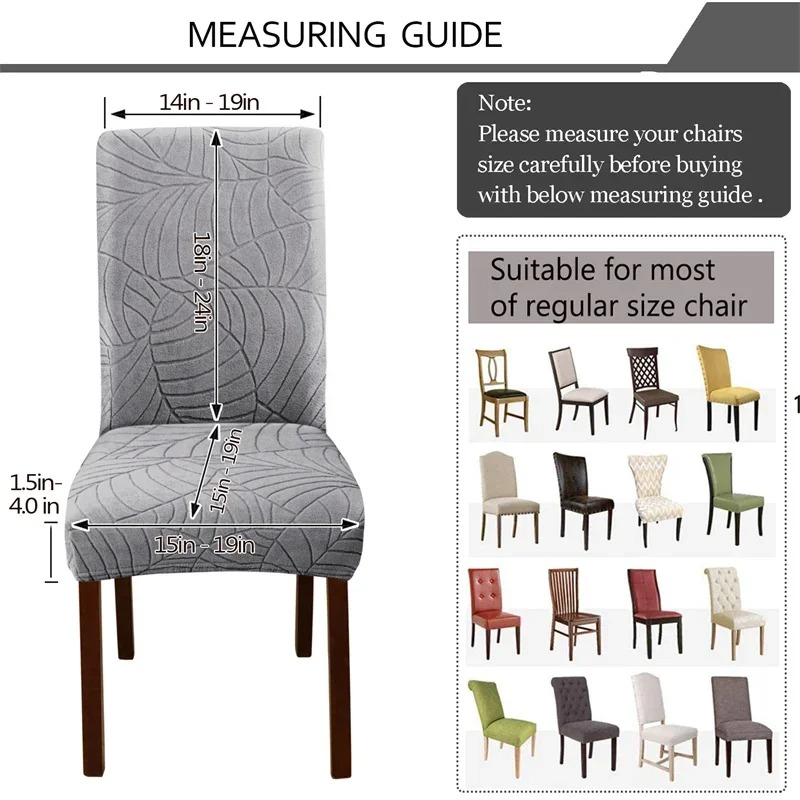 1/2/4/6pcs Leaf Jacquard Chair – Commercial Kitchen Bench recenzja i cena